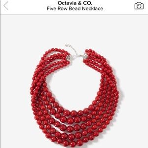 Octavia and company five row beaded necklace